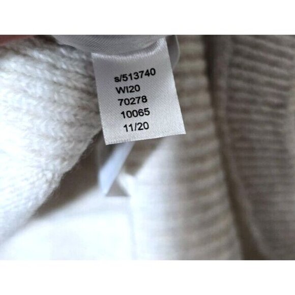 Loft Sweater XS White Casual Basics Capsule Wardrobe Kangaroo Pocket Turtle Neck - Picture 6 of 13